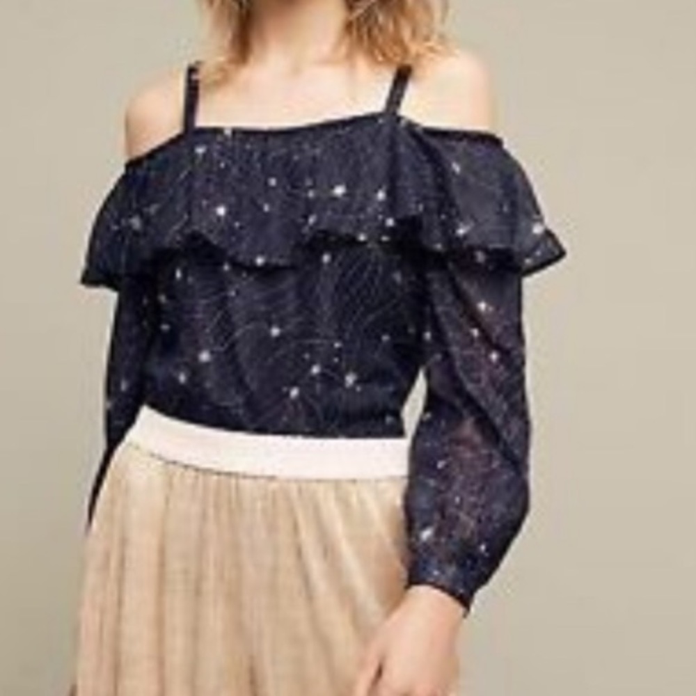 Floreat for Anthropologie off shoulder star top💫